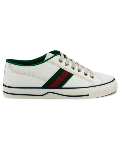 Shop Gucci Tennis 1977 Sneaker In Bianco