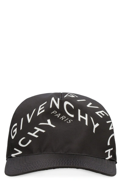 Shop Givenchy Printed Baseball Cap In Black