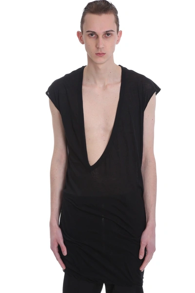 Shop Rick Owens Dylant Topwear In Black Cotton