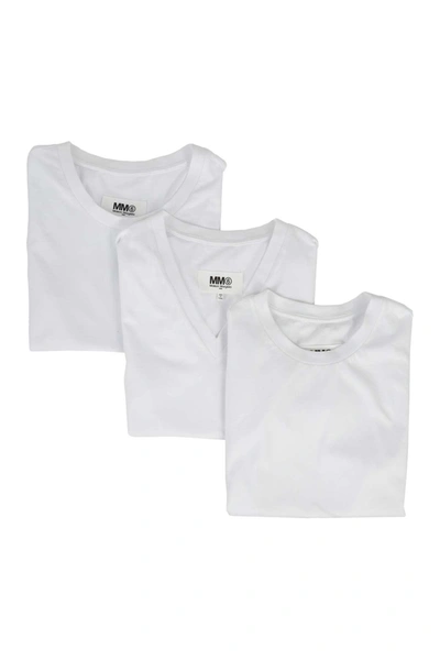 Shop Mm6 Maison Margiela Tee In Bianco