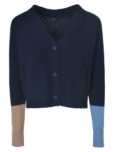 Shop 360 Sweater V-neck Cardigan In Navy