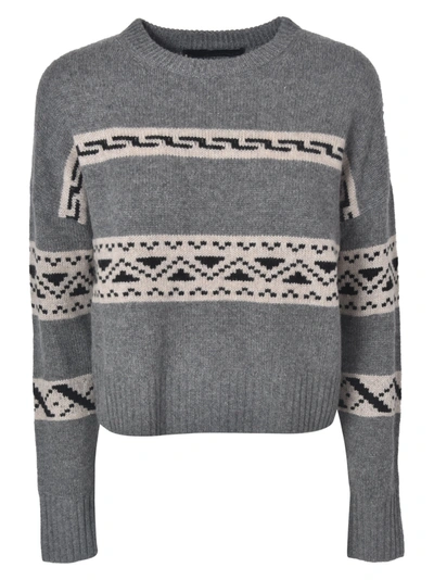 Shop 360 Sweater Stripe Detail Ribbed Sweater In Sesame/black