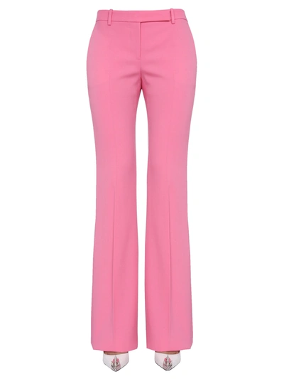 Shop Alexander Mcqueen Bootcut Trousers In Pink