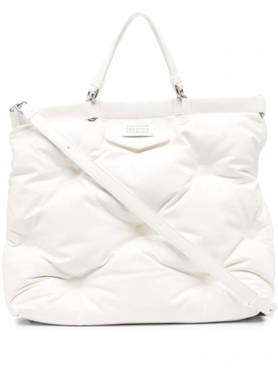 Shop Maison Margiela Glam Slam Tote Bag In White