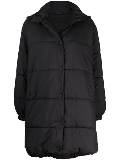 Shop Givenchy Flared Hooded Puffer Jacket In Black
