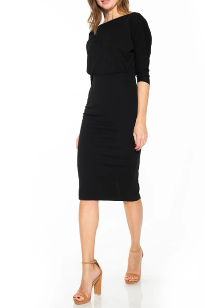 Shop Alexia Admor Paris Dolman Sleeve Sheath Dress In Black