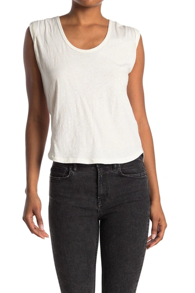 Shop Allsaints Tilsa Scoop Neck Muscle Tank Top In Chalk White