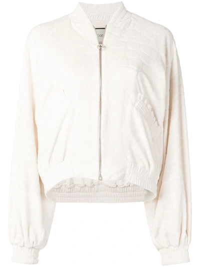 Shop Alexis Perkins Bomber Jacket In White