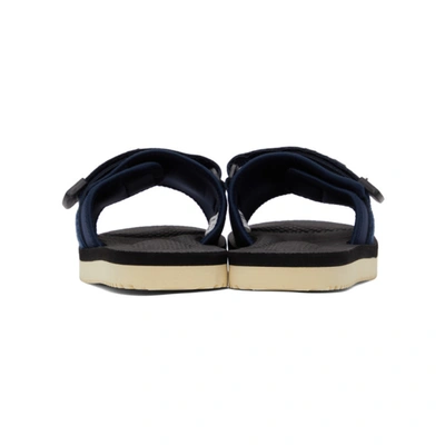 Shop Suicoke Navy & Black Padri Sandals