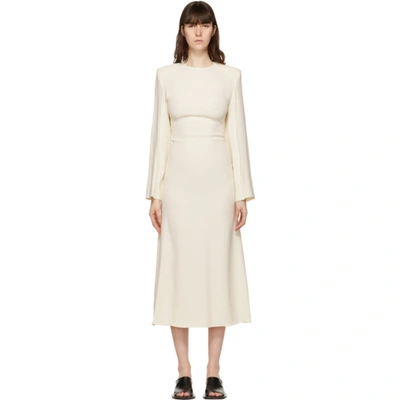 Shop Gauchère Off-white Stanie Dress In Light Cream