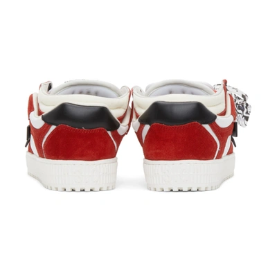 Shop Off-white Red & White Off Court Low Sneakers In Red Black