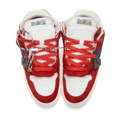 Shop Off-white Red & White Off Court Low Sneakers In Red Black