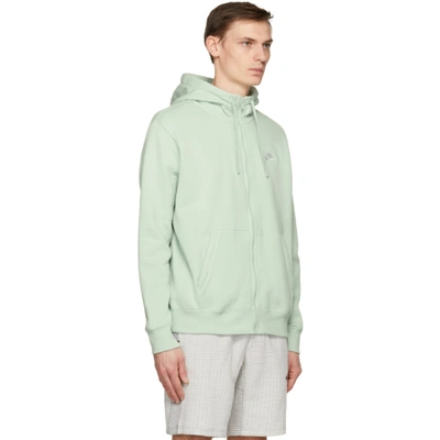 Shop Nike Green Fleece Sportswear Club Full-zip Hoodie In 321 Pistach