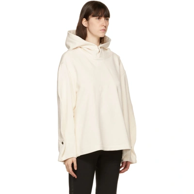 Shop System Off-white Oversized Hoodie In Ivory
