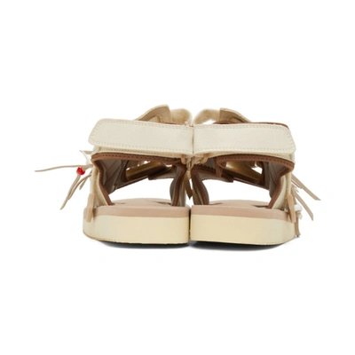 Shop Suicoke Beige Was-4ab Sandals In Offwhite