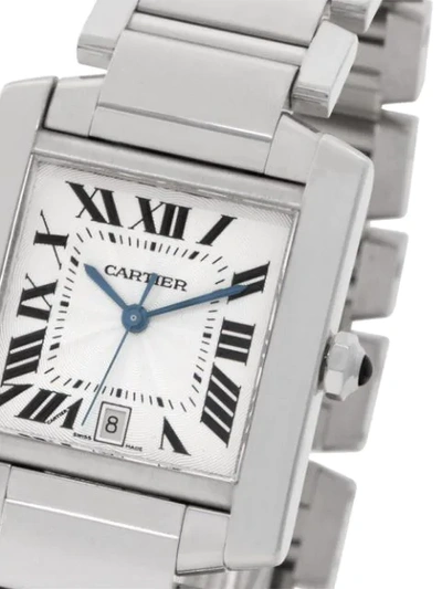 Pre-owned Cartier 2005  Tank Francaise 28mm In Silver