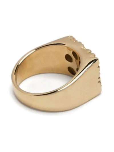 Bleue Burnham 9k Recycled Yellow Gold The Mini Rose Garden Sapphire Ring In Gold