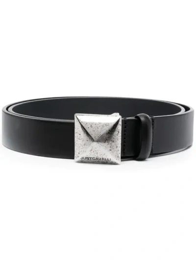 Shop Just Cavalli Stud-buckle Belt In Black