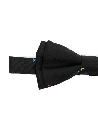 Shop Paul Smith Star-print Bow Tie In Black