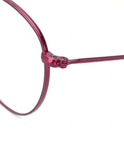 Ray Ban Round Frame Glasses In Pink