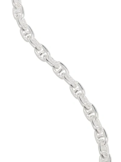 Shop All Blues Chain-link Polished Bracelet In Silver