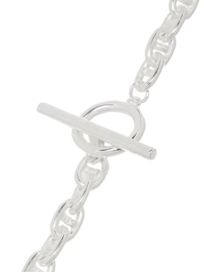 Shop All Blues Chain-link Polished Bracelet In Silver