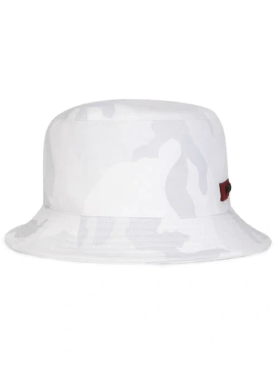 Shop Dolce & Gabbana Logo-patch Camouflage-print Bucket Hat In Neutrals