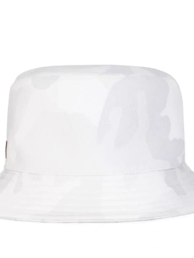 Shop Dolce & Gabbana Logo-patch Camouflage-print Bucket Hat In Neutrals