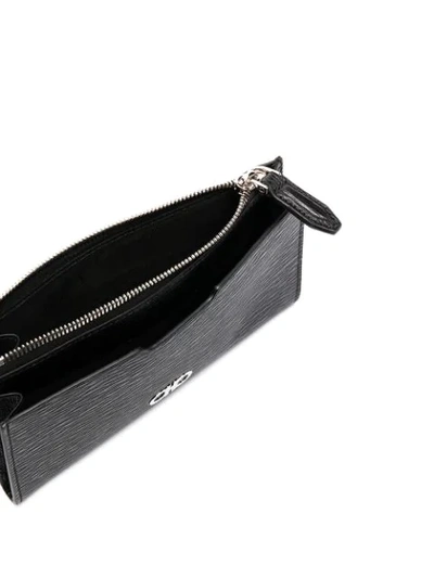 Shop Ferragamo Gancini Two-tone Wallet In Black