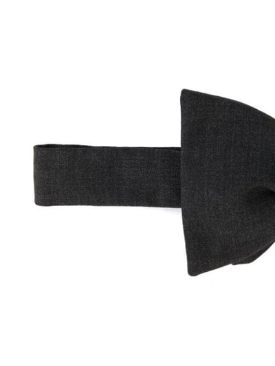 Brunello Cucinelli Knitted Bow-tie In Grey