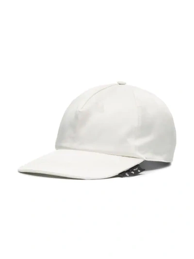 Shop Off-white Logo Print Detail Baseball Cap In White