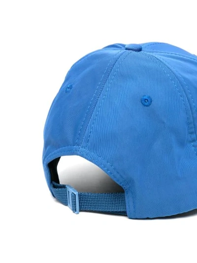 Shop Kenzo Logo-print Baseball Cap In Blue
