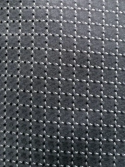 Shop Kiton Check Print Tie In Grey