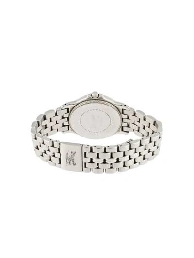 Pre-owned Burberry  Quartz 36mm In Silver