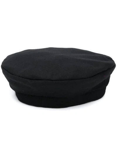 Shop Y-3 Logo-print Beret Hat In Black