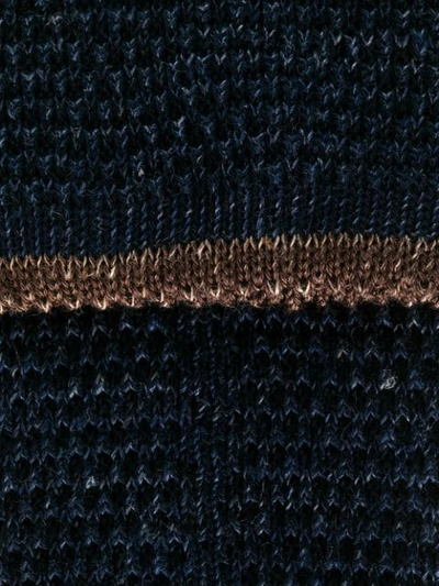 Brunello Cucinelli Knitted Tie In Blue