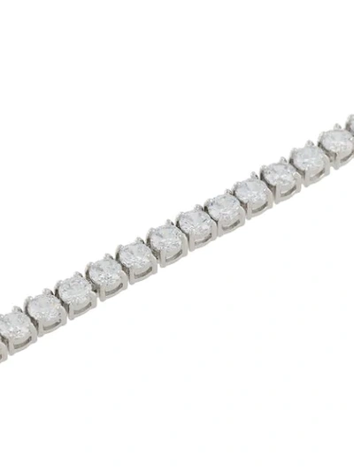 Shop Darkai Crystal Tennis Chain In Silver