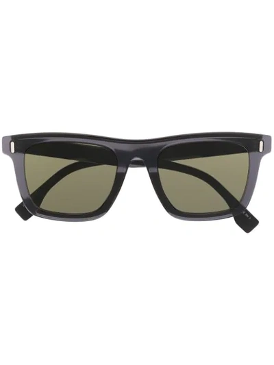 Shop Fendi Square-frame Tinted Sunglasses In Black
