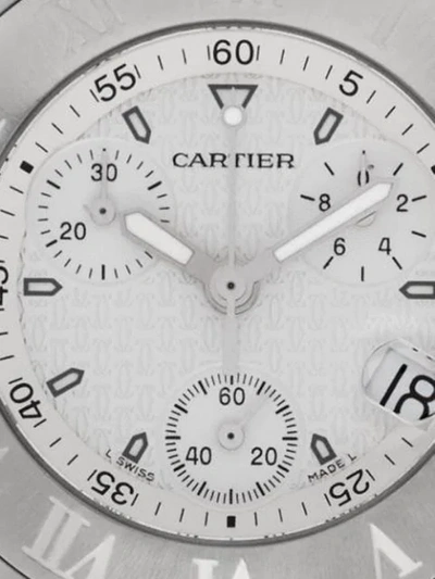 Pre-owned Cartier 2005  Must 21 38mm In White