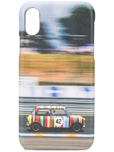 Shop Paul Smith Iphone X Mini Cover In Blue