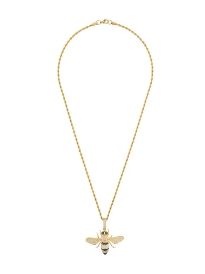 Shop Darkai Bee Pendant Necklace In Gold
