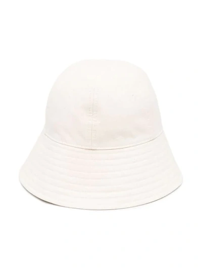 Shop Jil Sander Cotton Bucket Hat In Neutrals