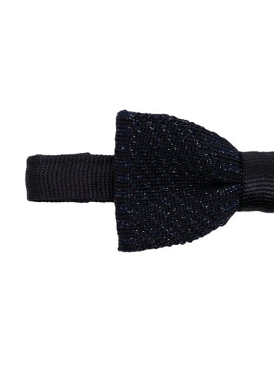 Shop Paul Smith Embroidered Bow Tie In Blue