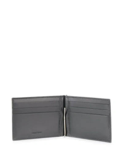 Shop Balenciaga Bill Clip Square Wallet In Grey