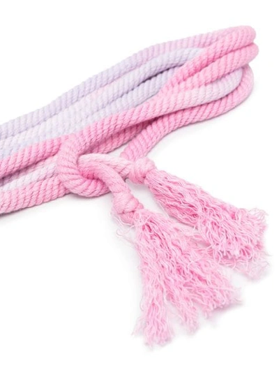 Shop Isabel Marant Wraparound Tassel-detail Belt In Pink