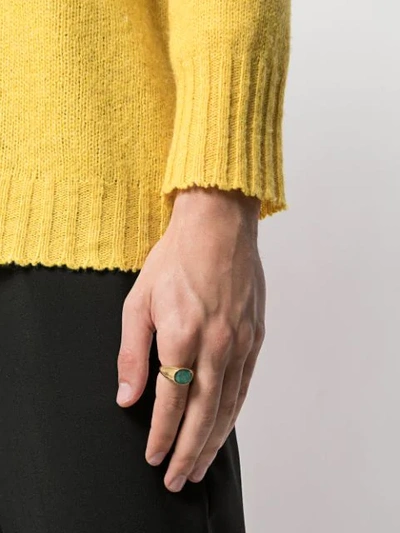 Shop Nialaya Jewelry Two Tone Ring In Gold