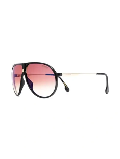 Shop Carrera Flat-top Sunglasses In Gold