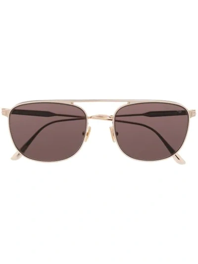 Shop Tom Ford Jake Ft0827 Sunglasses In Gold