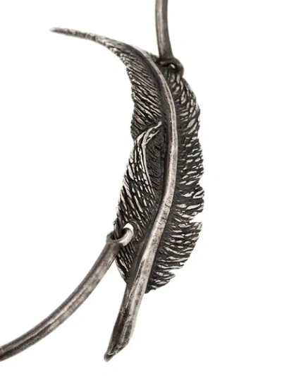 Shop M. Cohen Feather Solstice Bracelet In Silver