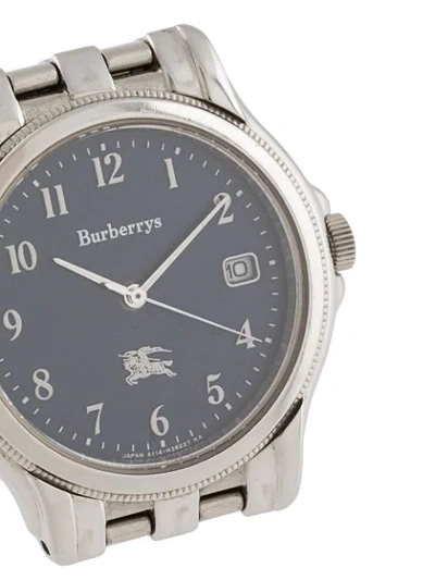 Pre-owned Burberry  Solar Cell 17mm In Silver